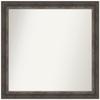 Amanti Art Brown Bathroom Mirror for Over Sink, 33x35 Custom Made Alta Rustic Char Rectangle Vanity Mirror, Large Country Rustic Wood Frame, Hangs Horizonally and Vertically, Wall Decor view 1