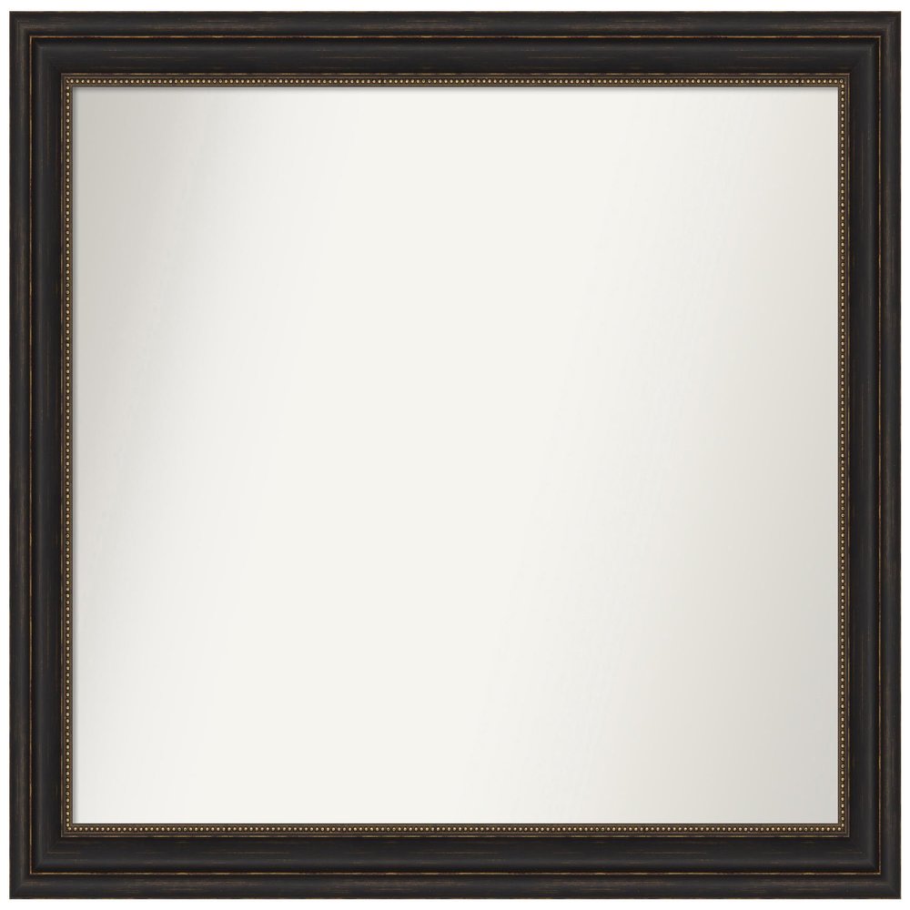 Amanti Art Bronze Bathroom Mirror for Over Sink, 34x41 Custom Made Accent Bronze Rectangle Vanity Mirror, X-Large Traditional Wood Frame, Hangs Horizonally and Vertically, Wall Decor