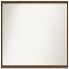 Amanti Art Brown Bathroom Mirror for Over Sink, 21x37 Custom Made Carlisle Brown Narrow Rectangle Vanity Mirror, Large Country Rustic Wood Frame, Hangs Horizonally and Vertically, Wall Decor view 1