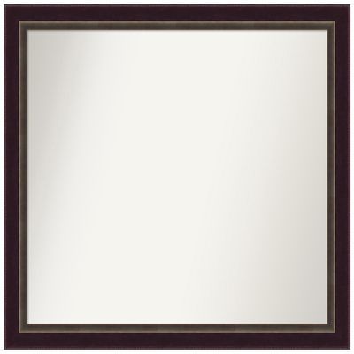 Amanti Art Bronze Bathroom Mirror for Over Sink, 32x36 Custom Made Signore Bronze Rectangle Vanity Mirror, Large Traditional Wood Frame, Hangs Horizonally and Vertically, Wall Decor