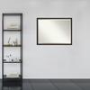 Amanti Art Brown Bathroom Mirror for Over Sink, 32x42 Espresso Brown Rectangle Vanity Mirror, X-Large Country Rustic Wood Frame, Hangs Horizonally and Vertically, Bathroom Wall Decor, Beveled Edge view 4
