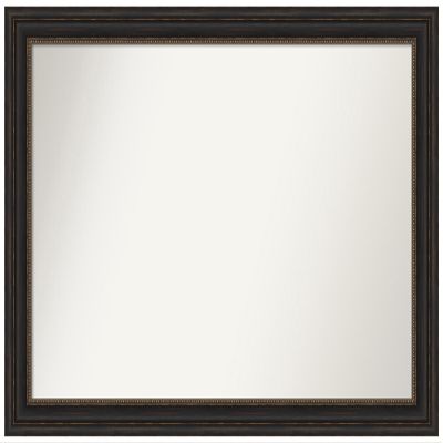 Amanti Art Bronze Bathroom Mirror for Over Sink, 33x47 Custom Made Accent Bronze Rectangle Vanity Mirror, Oversize Traditional Wood Frame, Hangs Horizonally and Vertically, Wall Decor