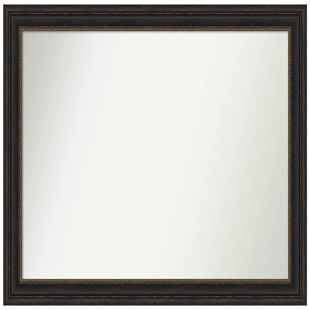 Amanti Art Bronze Bathroom Mirror for Over Sink, 33x47 Custom Made Accent Bronze Rectangle Vanity Mirror, Oversize Traditional Wood Frame, Hangs Horizonally and Vertically, Wall Decor