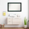 Amanti Art Black Bathroom Mirror for Over Sink, 26x40 Custom Made Tribeca Black Rectangle Vanity Mirror, Large Modern Wood Frame, Hangs Horizonally and Vertically, Wall Decor view 4