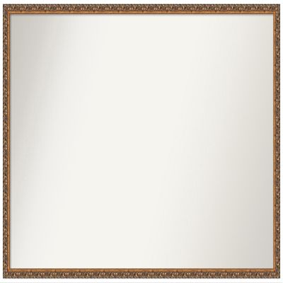 Amanti Art Bronze Bathroom Mirror for Over Sink, 33x48 Custom Made Antique Bronze Rectangle Vanity Mirror, Oversize Traditional Wood Frame, Hangs Horizonally and Vertically, Wall Decor