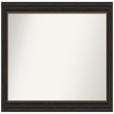 Amanti Art Bronze Bathroom Mirror for Over Sink, 28x49 Custom Made Accent Bronze Rectangle Vanity Mirror, Oversize Traditional Wood Frame, Hangs Horizonally and Vertically, Wall Decor