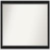 Amanti Art Black Bathroom Mirror for Over Sink, 25x43 Custom Made Eva Black Silver Narrow Rectangle Vanity Mirror, Large Modern Wood Frame, Hangs Horizonally and Vertically, Wall Decor view 1