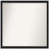Amanti Art Black Bathroom Mirror for Over Sink, 35x43 Custom Made Eva Black Silver Narrow Rectangle Vanity Mirror, X-Large Modern Wood Frame, Hangs Horizonally and Vertically, Wall Decor view 1