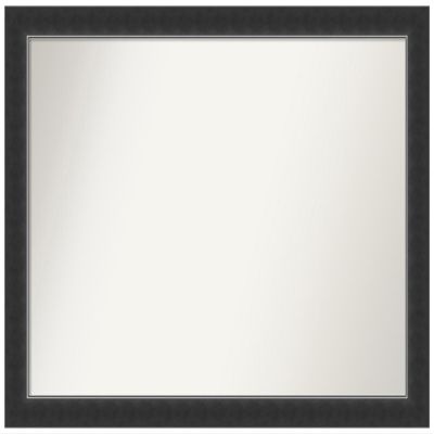 Amanti Art Black Bathroom Mirror for Over Sink, 23x31 Custom Made Corvino Black Narrow Rectangle Vanity Mirror, Medium Modern Wood Frame, Hangs Horizonally and Vertically, Wall Decor