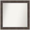 Amanti Art Brown Bathroom Mirror for Over Sink, 33x37 Custom Made Rustic Pine Brown Rectangle Vanity Mirror, Large Country Rustic Wood Frame, Hangs Horizonally and Vertically, Wall Decor view 1