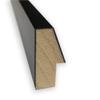 Amanti Art Black Bathroom Mirror for Over Sink, 25x39 Custom Made Lucie Black Rectangle Vanity Mirror, Large Modern Wood Frame, Hangs Horizonally and Vertically, Wall Decor view 2