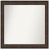 Amanti Art Bronze Bathroom Mirror for Over Sink, 35x42 Custom Made Ridge Bronze Rectangle Vanity Mirror, X-Large Traditional Wood Frame, Hangs Horizonally and Vertically, Wall Decor view 1