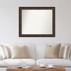 Amanti Art Bronze Bathroom Mirror for Over Sink, 35x42 Custom Made Ridge Bronze Rectangle Vanity Mirror, X-Large Traditional Wood Frame, Hangs Horizonally and Vertically, Wall Decor view 4
