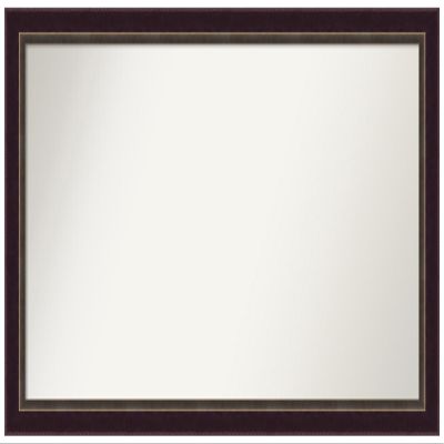 Amanti Art Bronze Bathroom Mirror for Over Sink, 28x50 Custom Made Signore Bronze Rectangle Vanity Mirror, Oversize Traditional Wood Frame, Hangs Horizonally and Vertically, Wall Decor