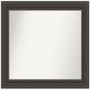 Amanti Art Brown Bathroom Mirror for Over Sink, 28x33 Custom Made Shipwreck Greywash Rectangle Vanity Mirror, Large Traditional Wood Frame, Hangs Horizonally and Vertically, Wall Decor view 1