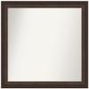 Amanti Art Bronze Bathroom Mirror for Over Sink, 31x32 Custom Made Lara Bronze Rectangle Vanity Mirror, Large Traditional Wood Frame, Hangs Horizonally and Vertically, Wall Decor view 1