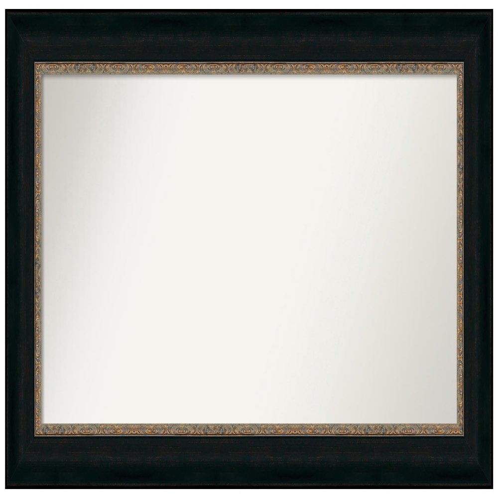 Amanti Art Bronze Bathroom Mirror for Over Sink, 27x49 Custom Made Paragon Bronze Rectangle Vanity Mirror, Oversize Traditional Wood Frame, Hangs Horizonally and Vertically, Wall Decor