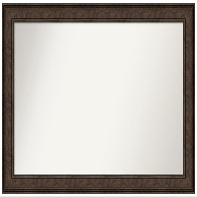 Amanti Art Bronze Bathroom Mirror for Over Sink, 31x50 Custom Made Ridge Bronze Rectangle Vanity Mirror, Oversize Traditional Wood Frame, Hangs Horizonally and Vertically, Wall Decor