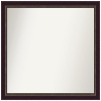 Amanti Art Bronze Bathroom Mirror for Over Sink, 36x40 Custom Made Signore Bronze Rectangle Vanity Mirror, X-Large Traditional Wood Frame, Hangs Horizonally and Vertically, Wall Decor