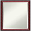 Amanti Art Brown Bathroom Mirror for Over Sink, 27x21 Rubino Cherry Scoop Rectangle Vanity Mirror, Medium Traditional Wood Frame, Hangs Horizonally and Vertically, Bathroom Wall Decor, Beveled Edge view 1