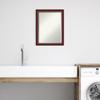 Amanti Art Brown Bathroom Mirror for Over Sink, 27x21 Rubino Cherry Scoop Rectangle Vanity Mirror, Medium Traditional Wood Frame, Hangs Horizonally and Vertically, Bathroom Wall Decor, Beveled Edge view 4