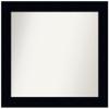 Amanti Art Black Bathroom Mirror for Over Sink, 24x26 Custom Made Tribeca Black Rectangle Vanity Mirror, Medium Modern Wood Frame, Hangs Horizonally and Vertically, Wall Decor view 1