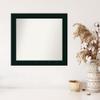 Amanti Art Black Bathroom Mirror for Over Sink, 24x26 Custom Made Tribeca Black Rectangle Vanity Mirror, Medium Modern Wood Frame, Hangs Horizonally and Vertically, Wall Decor view 4