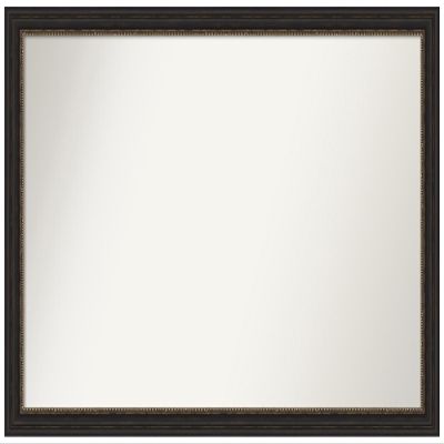 Amanti Art Bronze Bathroom Mirror for Over Sink, 30x46 Custom Made Accent Bronze Narrow Rectangle Vanity Mirror, Oversize Traditional Wood Frame, Hangs Horizonally and Vertically, Wall Decor