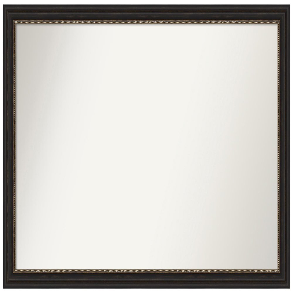 Amanti Art Bronze Bathroom Mirror for Over Sink, 30x46 Custom Made Accent Bronze Narrow Rectangle Vanity Mirror, Oversize Traditional Wood Frame, Hangs Horizonally and Vertically, Wall Decor