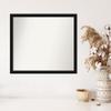 Amanti Art Black Bathroom Mirror for Over Sink, 25x28 Custom Made Avon Black Narrow Rectangle Vanity Mirror, Large Casual Wood Frame, Hangs Horizonally and Vertically, Wall Decor view 4