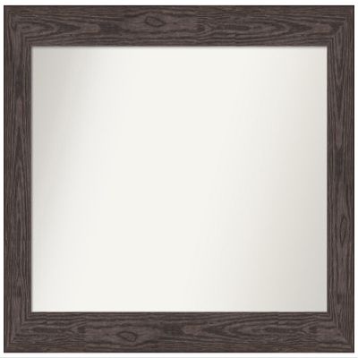 Amanti Art Black Bathroom Mirror for Over Sink, 28x42 Custom Made Bridge Black Rectangle Vanity Mirror, Large Country Rustic Wood Frame, Hangs Horizonally and Vertically, Wall Decor