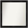 Amanti Art Black Bathroom Mirror for Over Sink, 31x34 Custom Made Grand Black Narrow Rectangle Vanity Mirror, Large Casual Wood Frame, Hangs Horizonally and Vertically, Wall Decor view 1