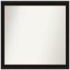 Amanti Art Black Bathroom Mirror for Over Sink, 31x40 Custom Made Manhattan Black Rectangle Vanity Mirror, Large Traditional Wood Frame, Hangs Horizonally and Vertically, Wall Decor view 1