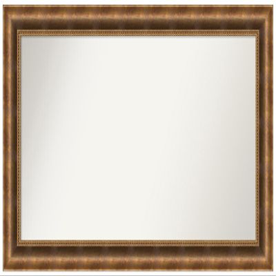 Amanti Art Bronze Bathroom Mirror for Over Sink, 25x45 Custom Made Manhattan Bronze Rectangle Vanity Mirror, Large Traditional Wood Frame, Hangs Horizonally and Vertically, Wall Decor