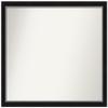 Amanti Art Black Bathroom Mirror for Over Sink, 31x37 Custom Made Eva Black Silver Narrow Rectangle Vanity Mirror, Large Modern Wood Frame, Hangs Horizonally and Vertically, Wall Decor view 1
