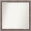 Amanti Art Brown Bathroom Mirror for Over Sink, 25x29 Custom Made Noble Mocha Rectangle Vanity Mirror, Medium Casual Wood Frame, Hangs Horizonally and Vertically, Wall Decor view 1