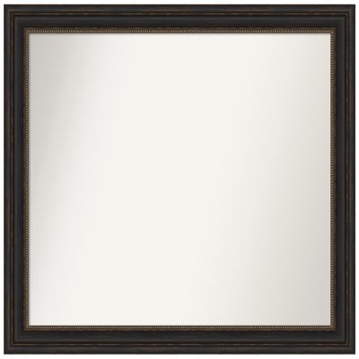 Amanti Art Bronze Bathroom Mirror for Over Sink, 35x41 Custom Made Accent Bronze Rectangle Vanity Mirror, X-Large Traditional Wood Frame, Hangs Horizonally and Vertically, Wall Decor