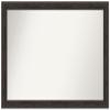 Amanti Art Brown Bathroom Mirror for Over Sink, 29x42 Custom Made Shipwreck Greywash Narrow Rectangle Vanity Mirror, Large Traditional Wood Frame, Hangs Horizonally and Vertically, Wall Decor view 1