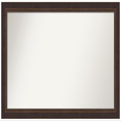 Amanti Art Bronze Bathroom Mirror for Over Sink, 28x50 Custom Made Lara Bronze Rectangle Vanity Mirror, Oversize Traditional Wood Frame, Hangs Horizonally and Vertically, Wall Decor