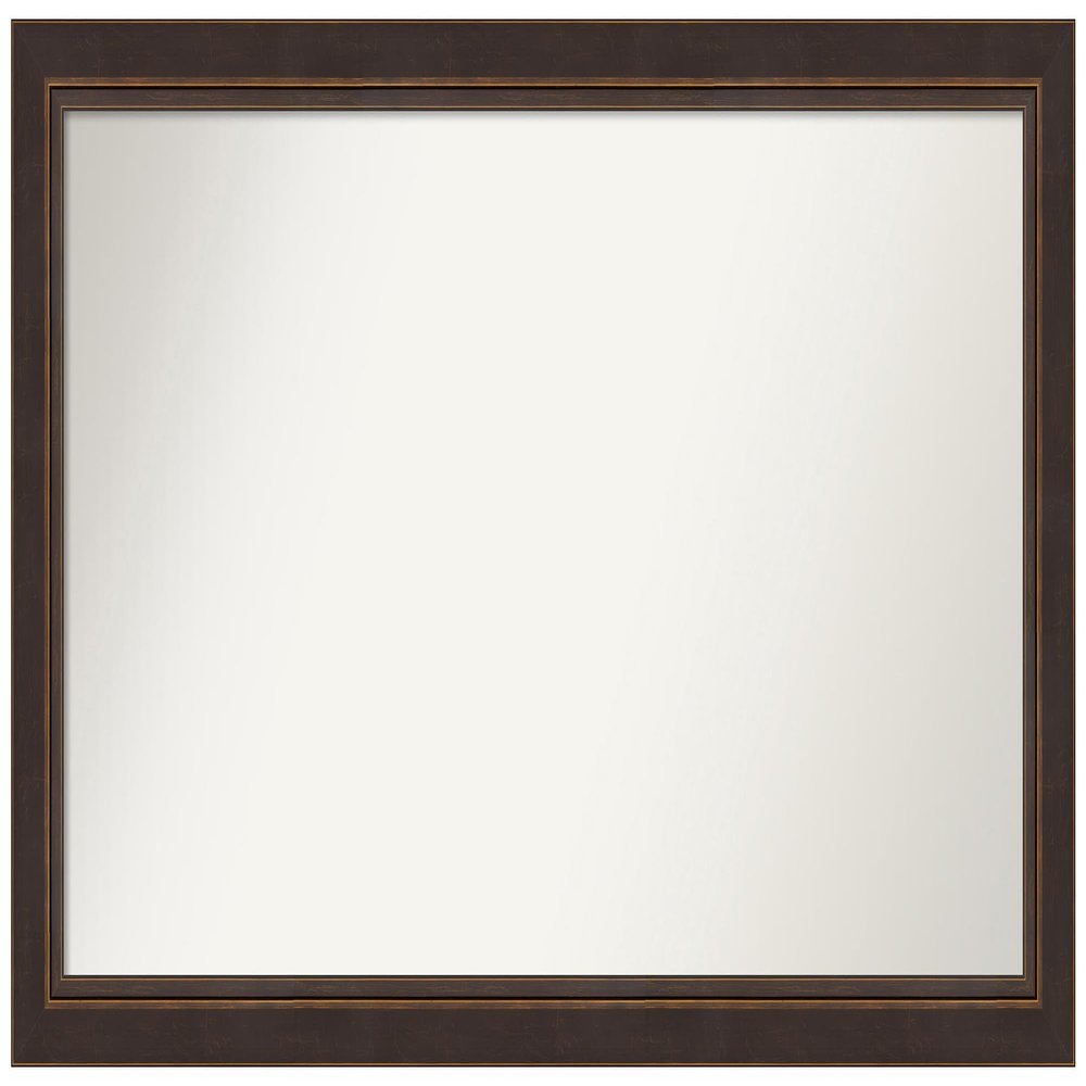 Amanti Art Bronze Bathroom Mirror for Over Sink, 28x50 Custom Made Lara Bronze Rectangle Vanity Mirror, Oversize Traditional Wood Frame, Hangs Horizonally and Vertically, Wall Decor