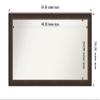 Amanti Art Bronze Bathroom Mirror for Over Sink, 28x50 Custom Made Lara Bronze Rectangle Vanity Mirror, Oversize Traditional Wood Frame, Hangs Horizonally and Vertically, Wall Decor view 3