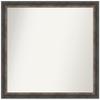 Amanti Art Brown Bathroom Mirror for Over Sink, 31x33 Custom Made Bark Rustic Char Narrow Rectangle Vanity Mirror, Large Country Rustic Wood Frame, Hangs Horizonally and Vertically, Wall Decor view 1