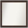Amanti Art Bronze Bathroom Mirror for Over Sink, 33x40 Custom Made Lara Bronze Rectangle Vanity Mirror, X-Large Traditional Wood Frame, Hangs Horizonally and Vertically, Wall Decor view 1