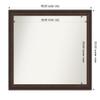 Amanti Art Bronze Bathroom Mirror for Over Sink, 33x40 Custom Made Lara Bronze Rectangle Vanity Mirror, X-Large Traditional Wood Frame, Hangs Horizonally and Vertically, Wall Decor view 3