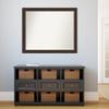 Amanti Art Bronze Bathroom Mirror for Over Sink, 33x40 Custom Made Lara Bronze Rectangle Vanity Mirror, X-Large Traditional Wood Frame, Hangs Horizonally and Vertically, Wall Decor view 4