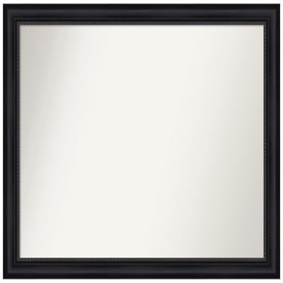 Amanti Art Black Bathroom Mirror for Over Sink, 35x45 Custom Made Astor Black Rectangle Vanity Mirror, X-Large Traditional Wood Frame, Hangs Horizonally and Vertically, Wall Decor