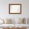 Amanti Art Bronze Bathroom Mirror for Over Sink, 28x35 Custom Made Manhattan Bronze Rectangle Vanity Mirror, Large Traditional Wood Frame, Hangs Horizonally and Vertically, Wall Decor view 4