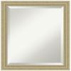 Amanti Art Gold Bathroom Mirror for Over Sink, 23x19 Champagne Teardrop Rectangle Vanity Mirror, Small Traditional Wood Frame, Hangs Horizonally and Vertically, Bathroom Wall Decor, Beveled Edge view 1