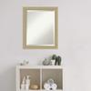 Amanti Art Gold Bathroom Mirror for Over Sink, 23x19 Champagne Teardrop Rectangle Vanity Mirror, Small Traditional Wood Frame, Hangs Horizonally and Vertically, Bathroom Wall Decor, Beveled Edge view 4