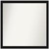 Amanti Art Black Bathroom Mirror for Over Sink, 24x28 Custom Made Avon Black Narrow Rectangle Vanity Mirror, Medium Casual Wood Frame, Hangs Horizonally and Vertically, Wall Decor view 1